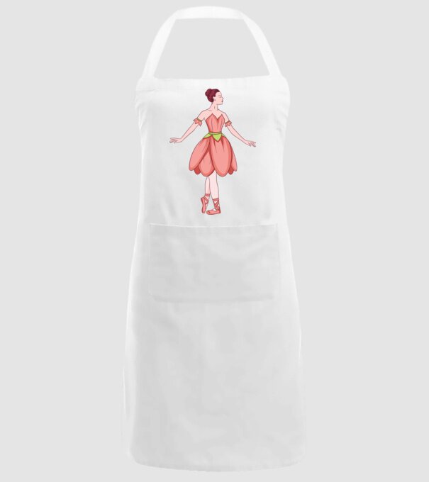 Balerină model alb pe tricou