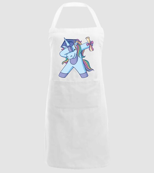 Unicorn Absolvent model alb pe tricou