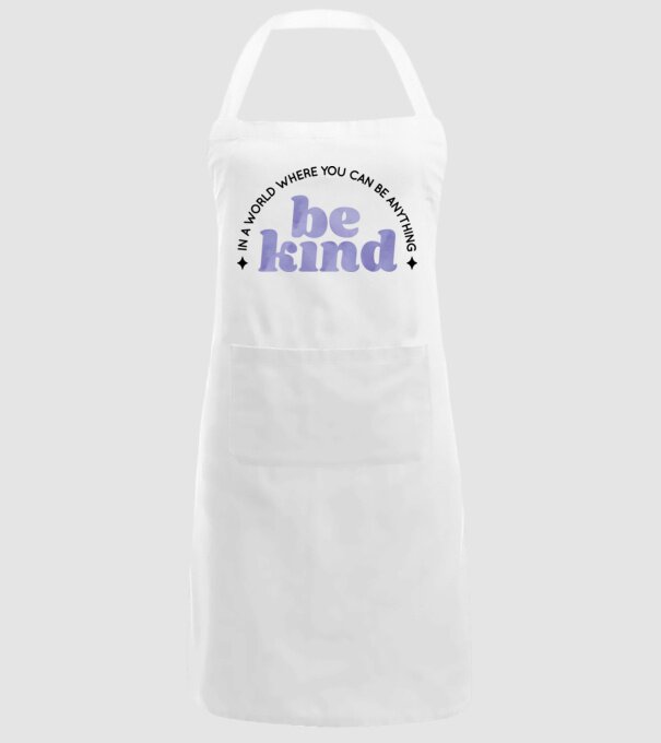 Be kind model alb pe tricou