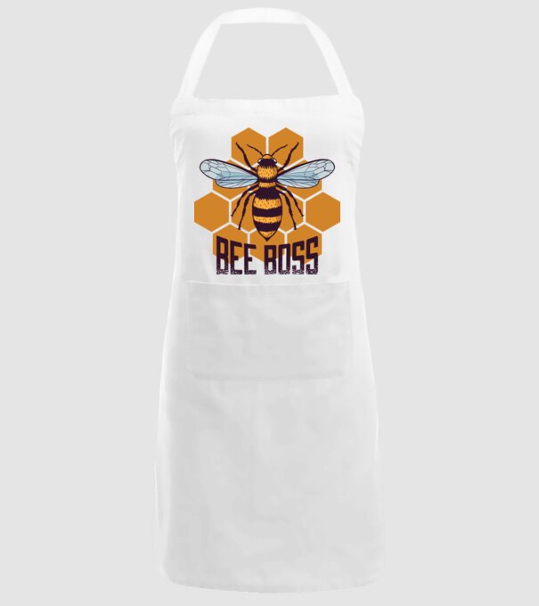 Bee Boss Șef Apicultor model alb pe tricou