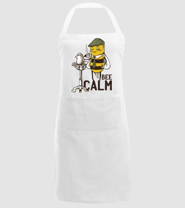 Bee Calm - Fii răbdător Albinuță model alb pe tricou