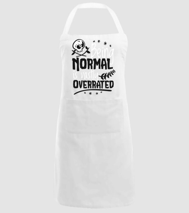 Being Normal is Vastly Overrated model alb pe tricou