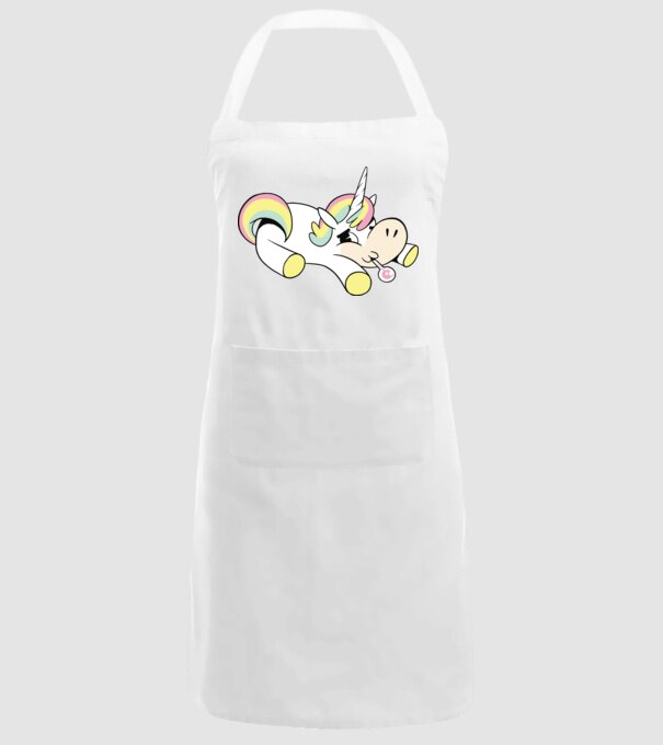 Unicorn bolnav model alb pe tricou