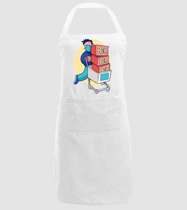 Cumpărături în timpul Coronavirusului model alb pe tricou