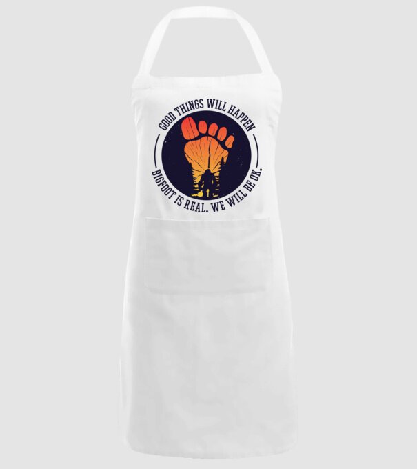 Bigfoot is real model alb pe tricou