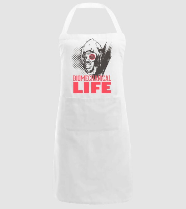 Biomechanical Life 2 model alb pe tricou