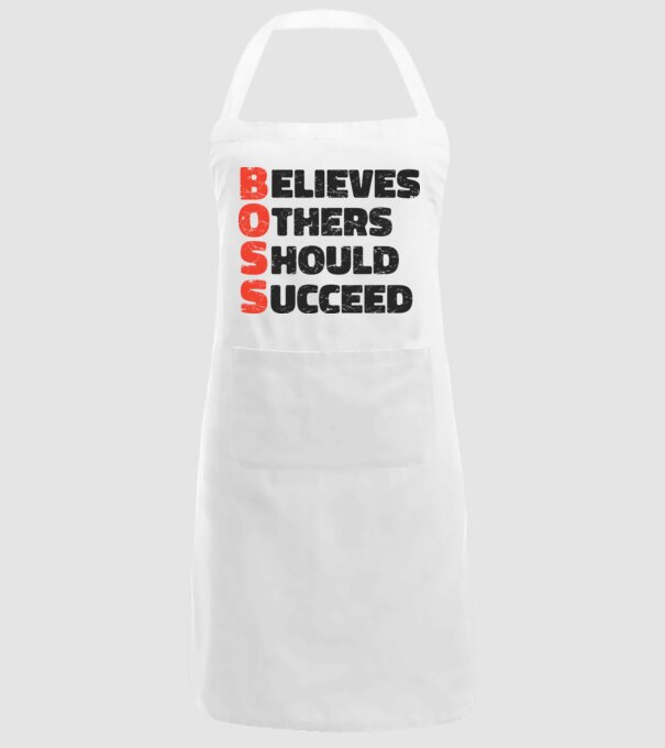BOSS Șef model alb pe tricou