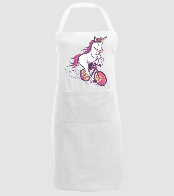 unicorn cu bicicletă model alb pe tricou