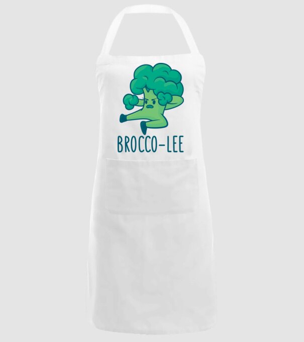 Brocco-Lee - Broccoli Karate model alb pe tricou