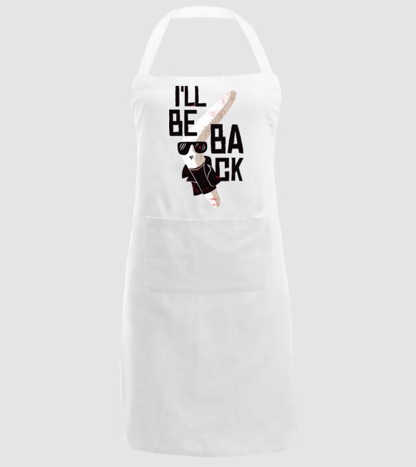 'Boomerang - Mă voi întoarce - I''ll be back' model alb pe tricou