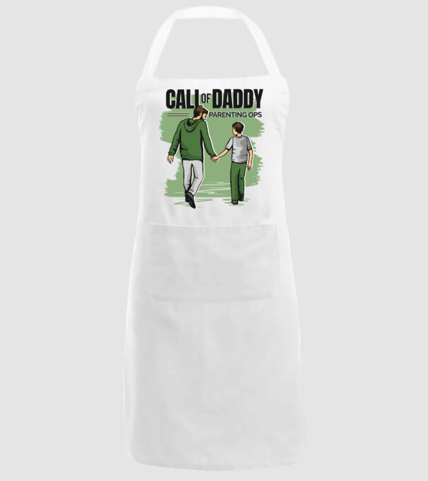 Call of Daddy - Pentru tata model alb pe tricou