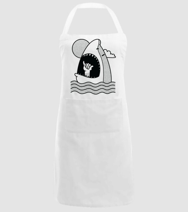 Rechin Aloha model alb pe tricou
