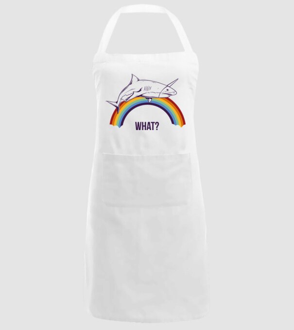 Rechin unicorn model alb pe tricou