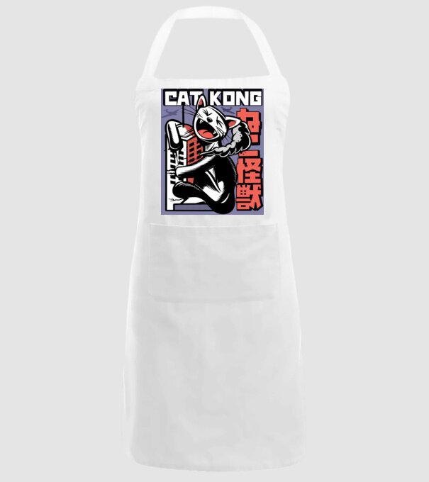 Cat Kong model alb pe tricou