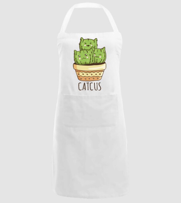 Catcus Pisică Cactus model alb pe tricou