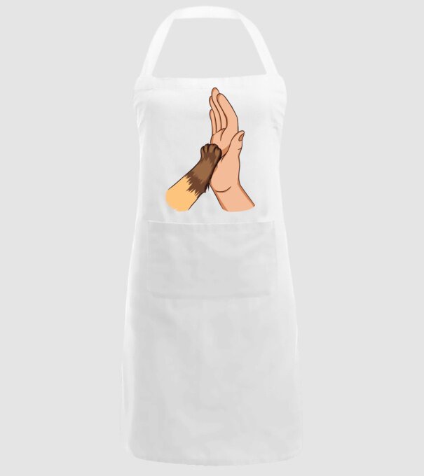 Labă de Pisică model alb pe tricou