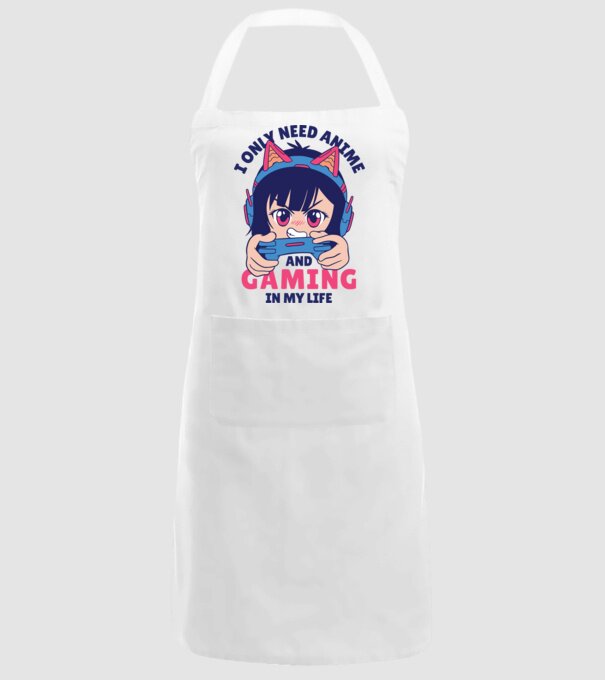Am nevoie doar de Anime și Jocuri model alb pe tricou