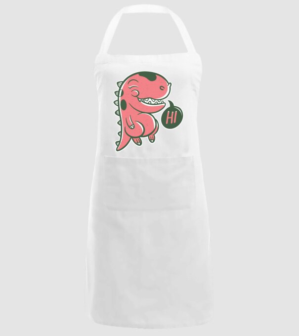 Dinozaur drăguț model alb pe tricou