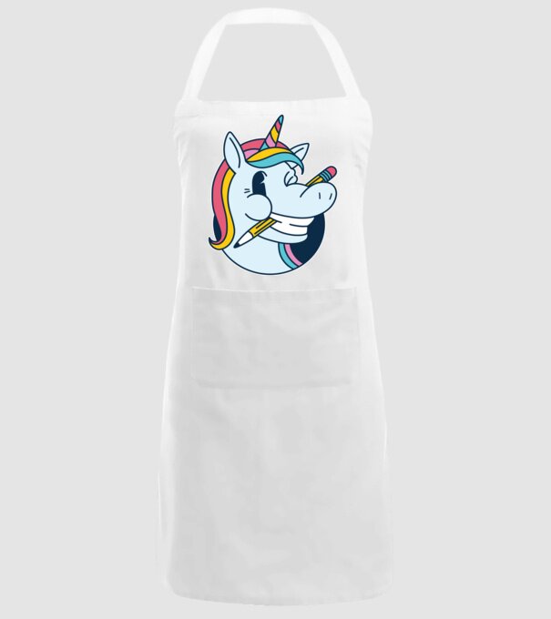 Elev Unicorn drăguț model alb pe tricou