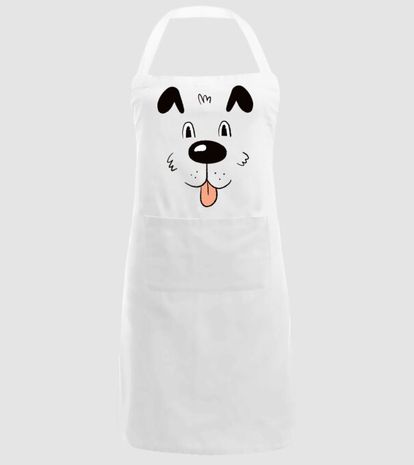Cap Câine drăguț model alb pe tricou