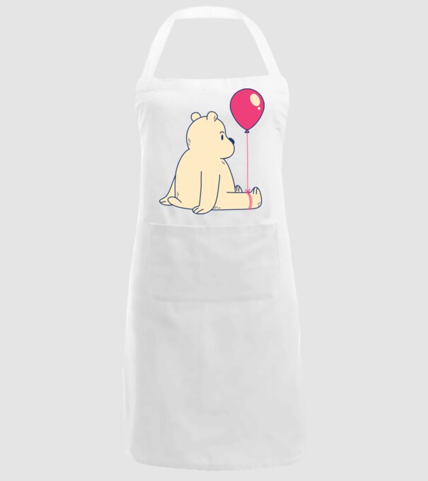 Teddy Drăguț cu Balon model alb pe tricou