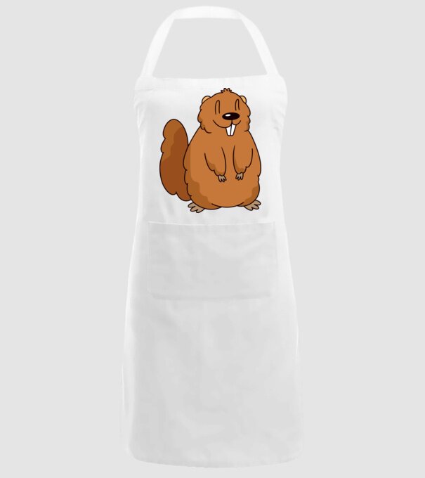 Marmotă drăguță model alb pe tricou
