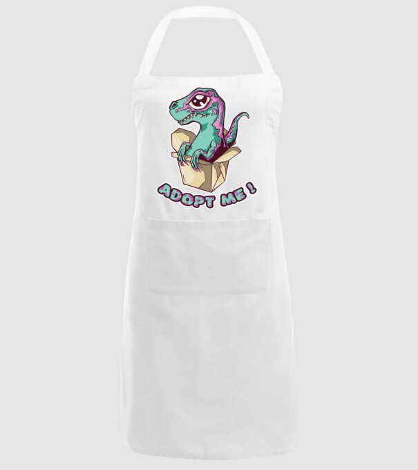 Raptor drăguț model alb pe tricou