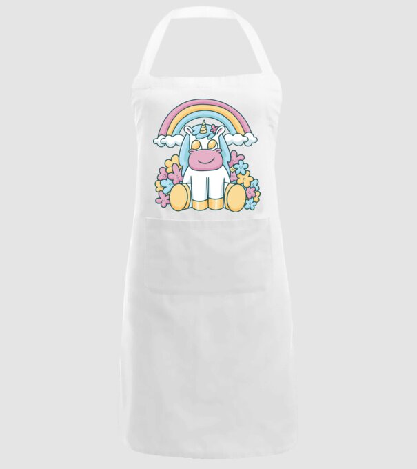 Unicorn drăguț model alb pe tricou