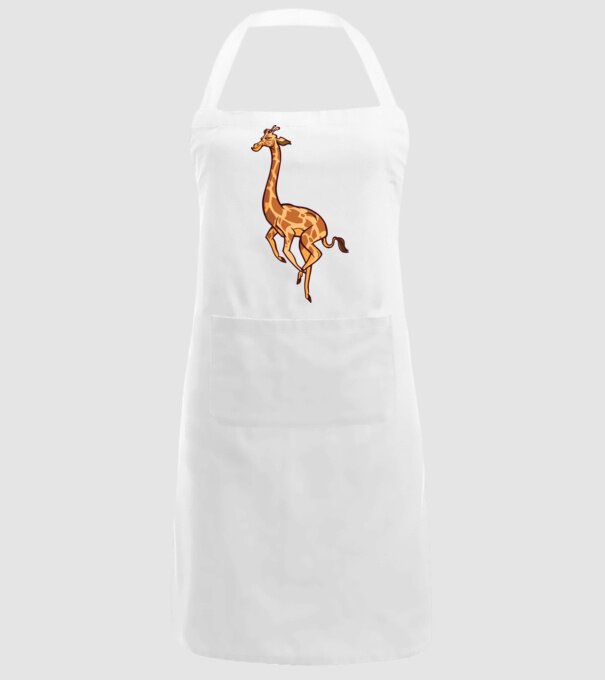 Girafă drăguță model alb pe tricou