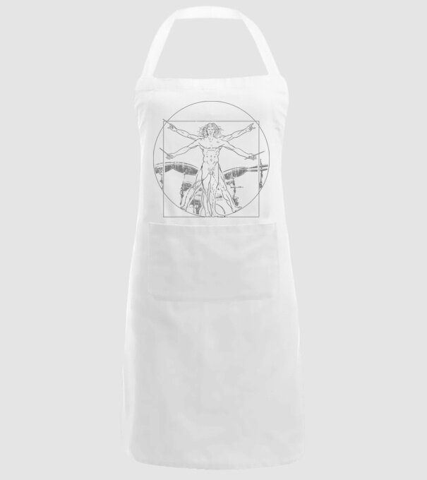 Da Vinci tobe model alb pe tricou