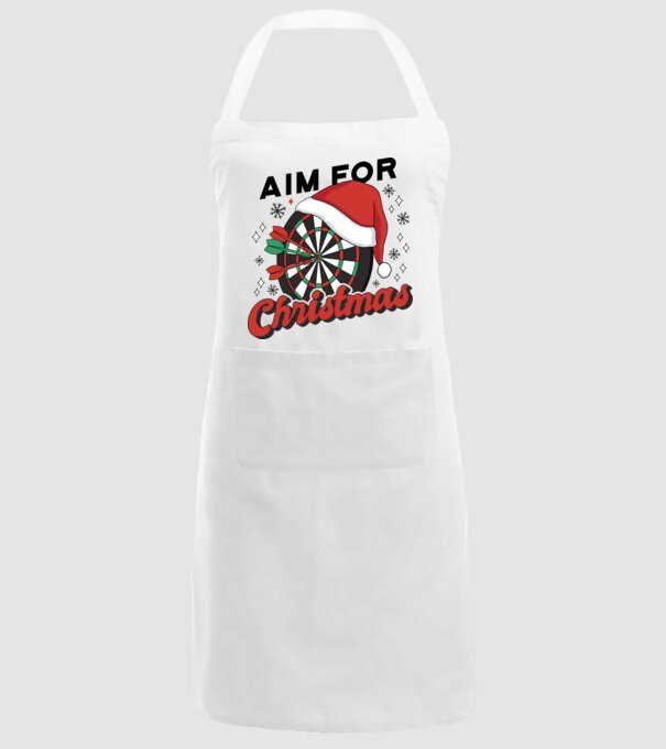 Darts Crăciun model alb pe tricou