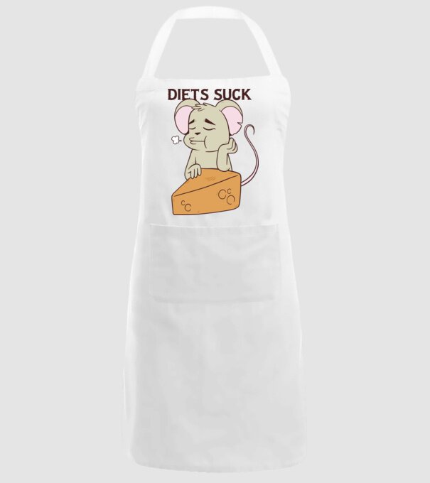 Șoricel diet model alb pe tricou