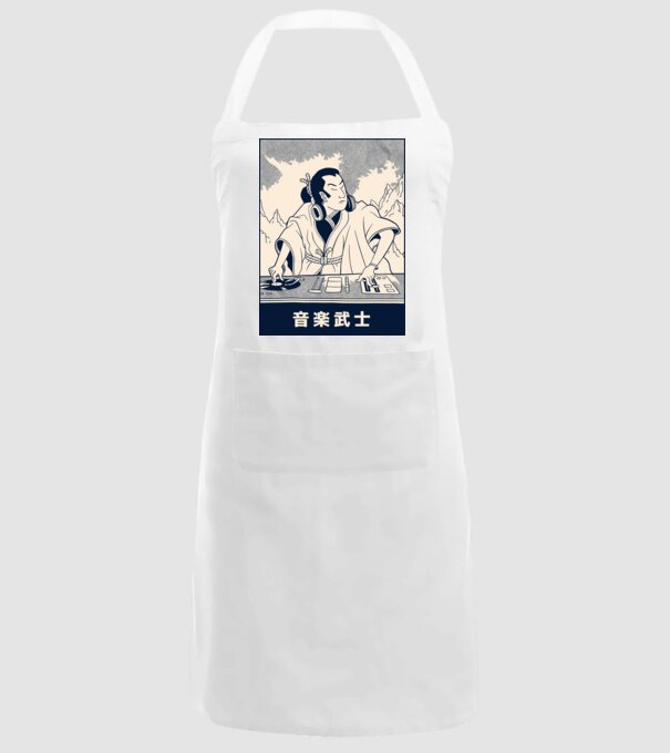 DJ Samurai model alb pe tricou
