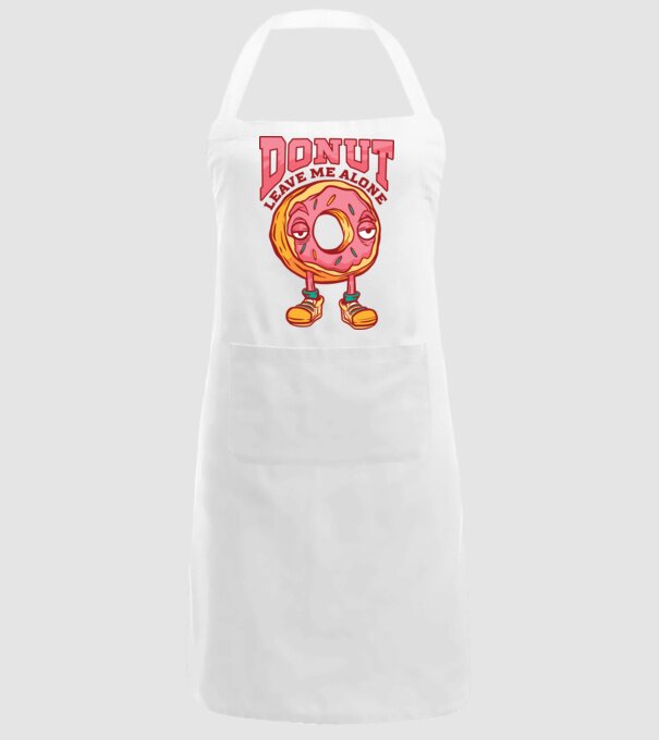 Donut leave me alone model alb pe tricou