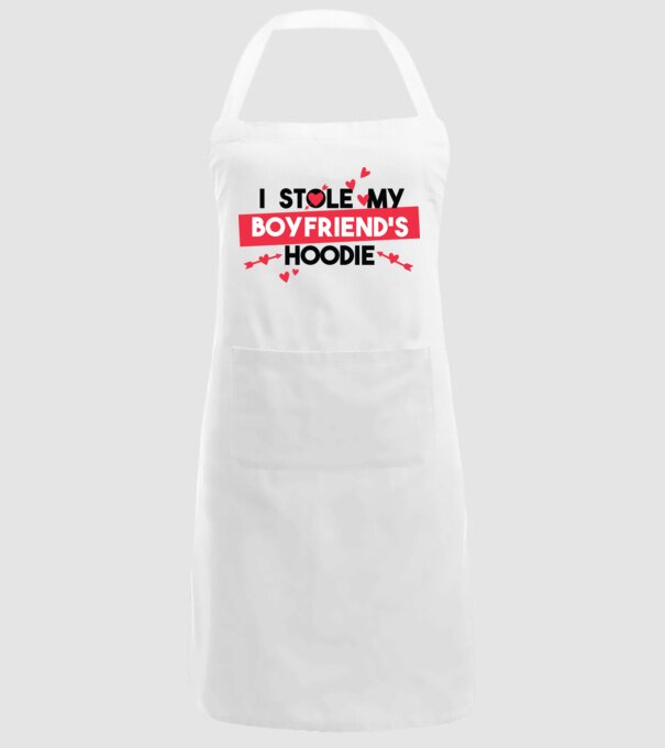 'Am furat puloverul prietenului meu pulover amuzant pentru Valentine''s Day' model alb pe tricou