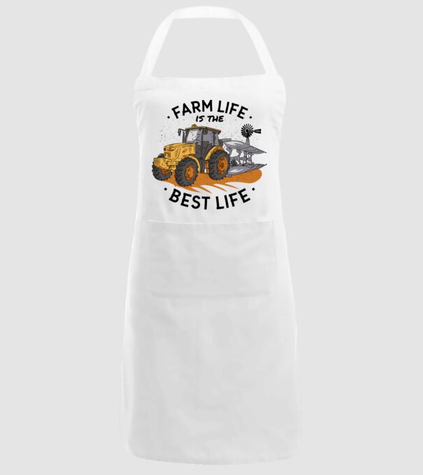 Farm Life is the Best Life Tractor model alb pe tricou