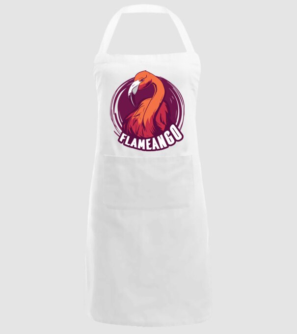 Flamingo model alb pe tricou