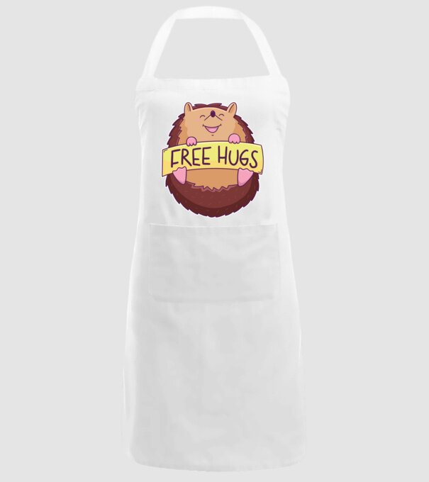 Free Hugs Arici model alb pe tricou