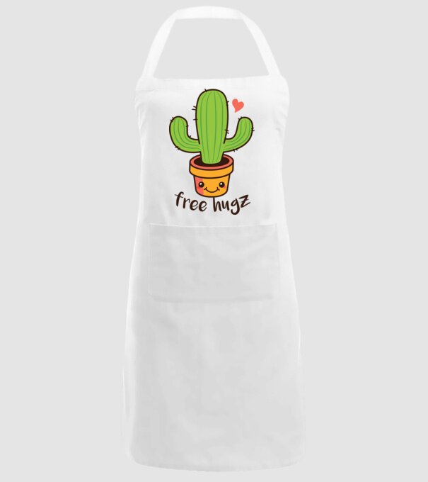 Free Hugz tricou amuzant Cactus model alb pe tricou