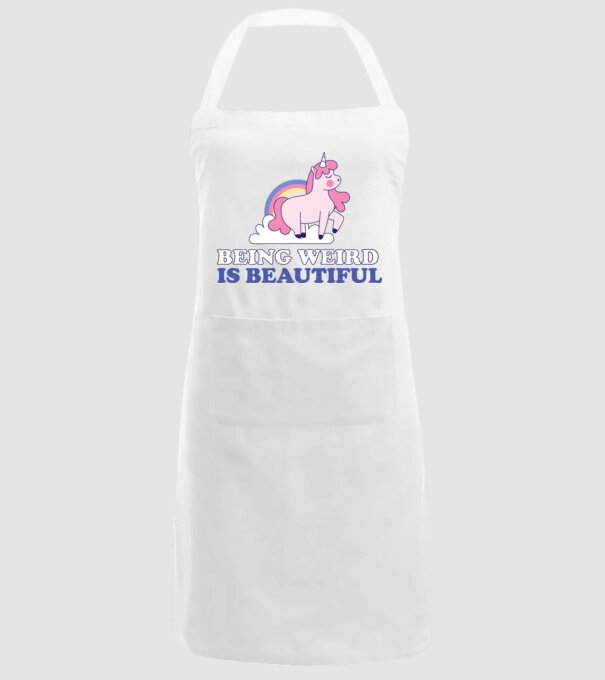 A fi ciudat este minunat Unicorn model alb pe tricou