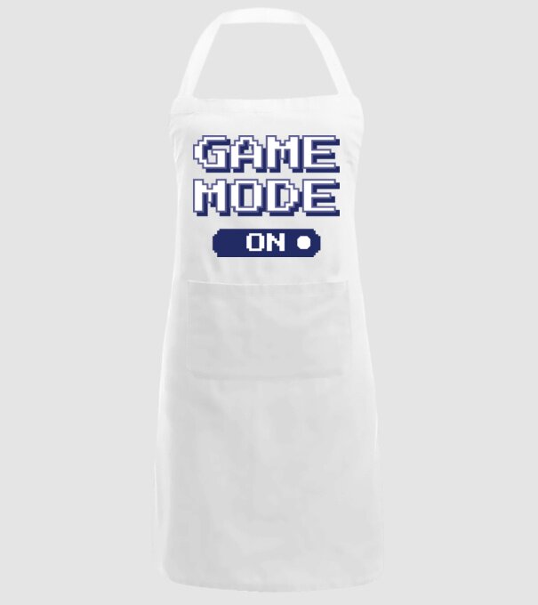 Game mode on Gamer pixel model alb pe tricou
