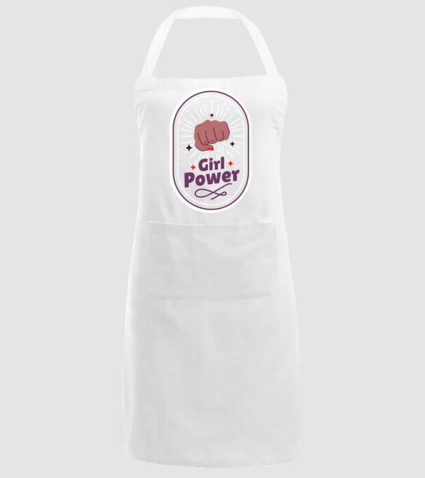 Girl Power Ziua Femeii model alb pe tricou