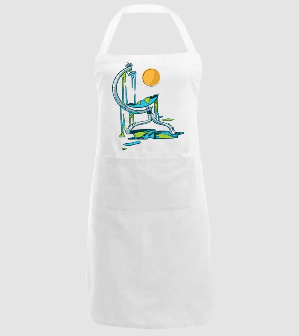 Încălzire globală model alb pe tricou