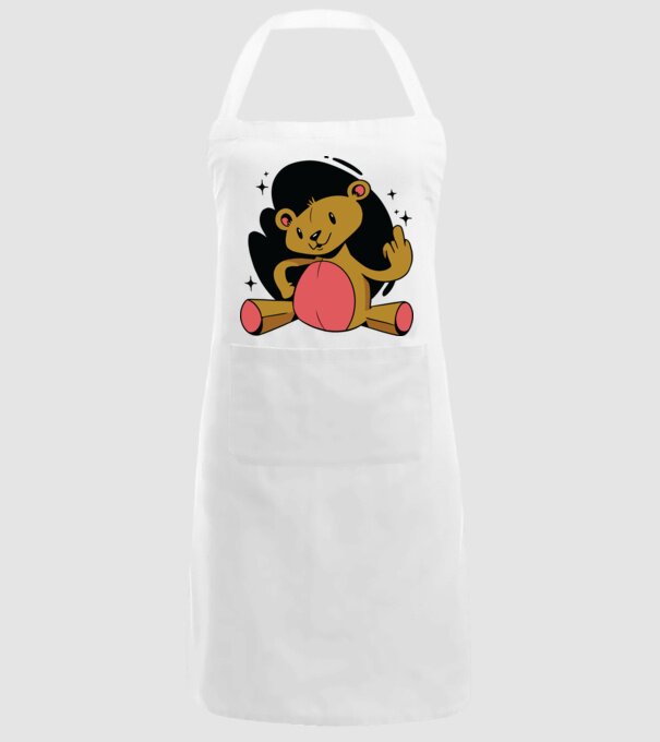 Ursuleț Teddy hain model alb pe tricou