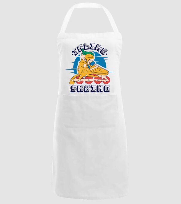 Skate Sk8 model alb pe tricou