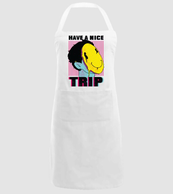 Have a nice Trip model alb pe tricou