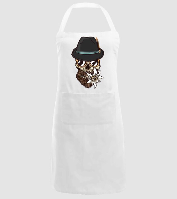 Craniu Hipster model alb pe tricou