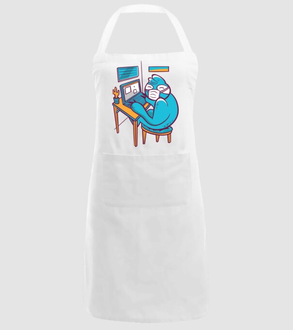 Leneș Home Office model alb pe tricou