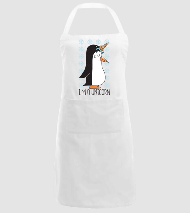 'I''m a Unicorn - Pinguin Unicorn' model alb pe tricou