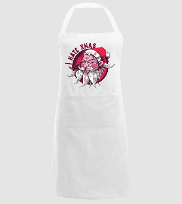 I Hate Xmas model alb pe tricou